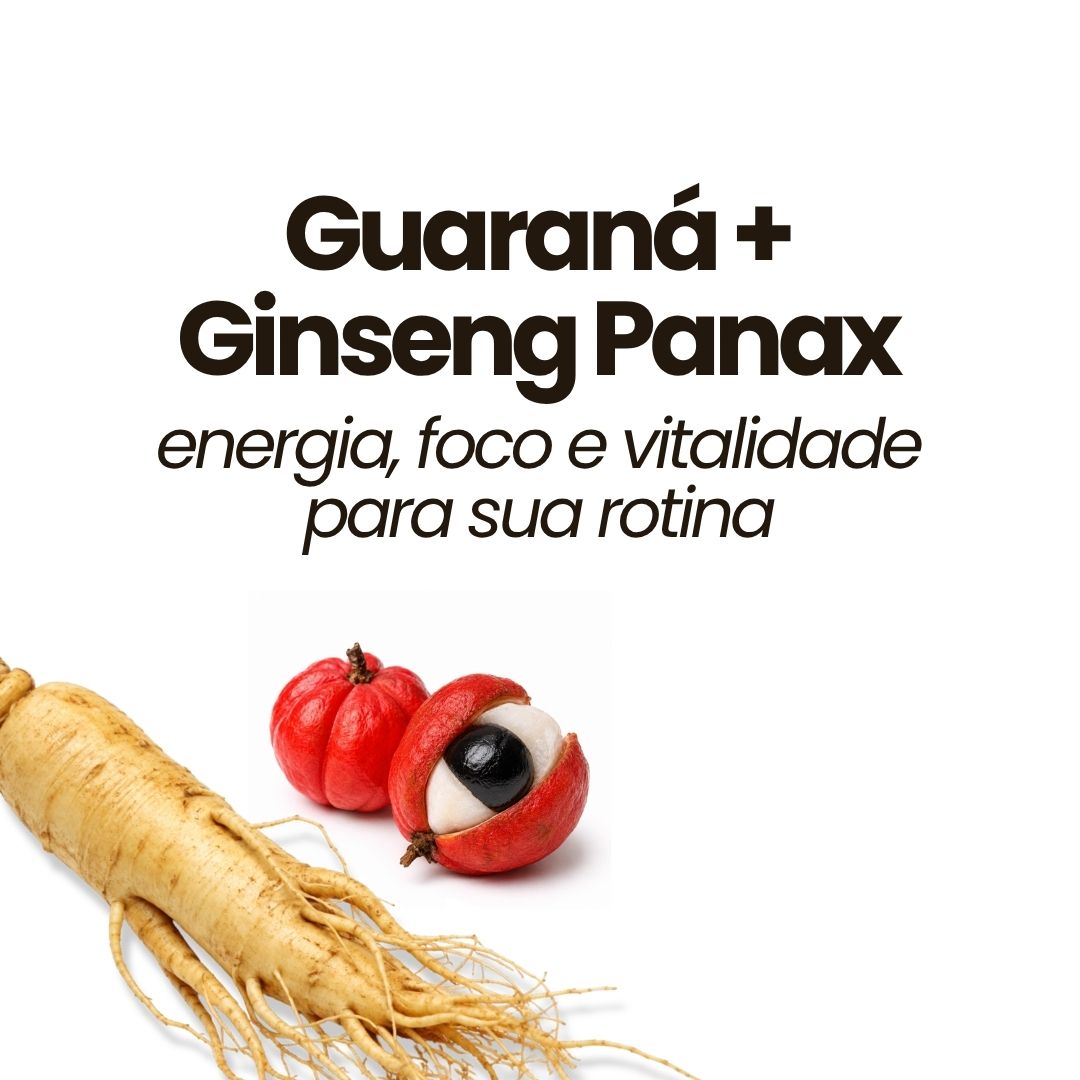Combo guaraná + ginseng panax