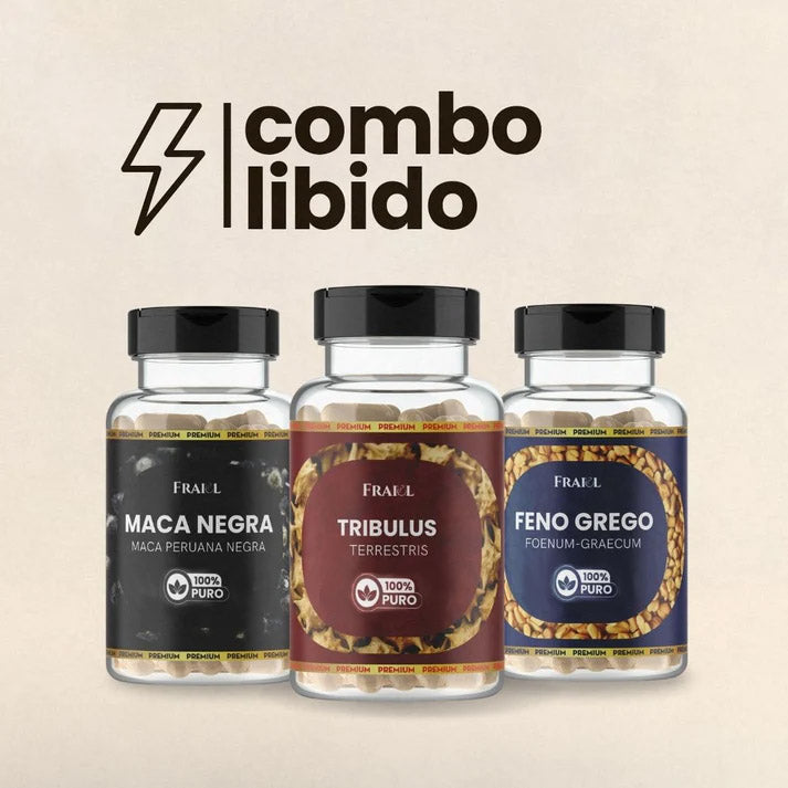 Combo Feno Grego + Maca Negra + Tribulus Terrestris