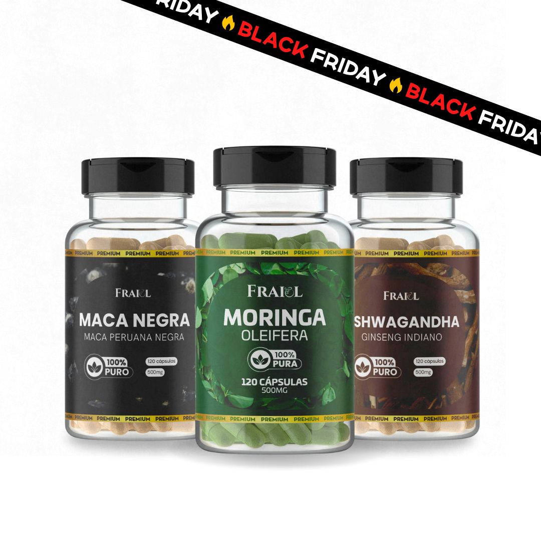 Combo Maca Negra + Ashwagandha + Moringa - black friday